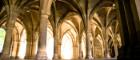 Low angle of the University of Glasgow cloisters - day