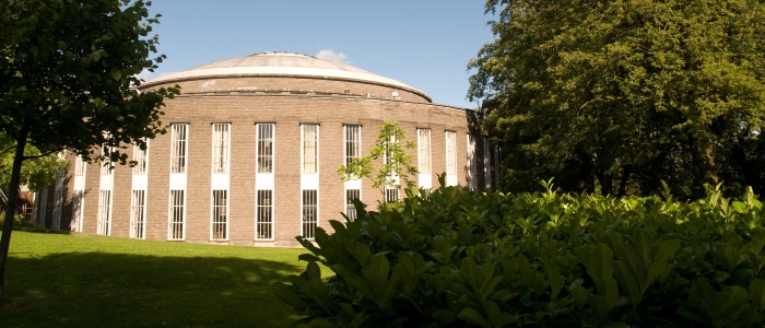 Exterior shot of the reading room