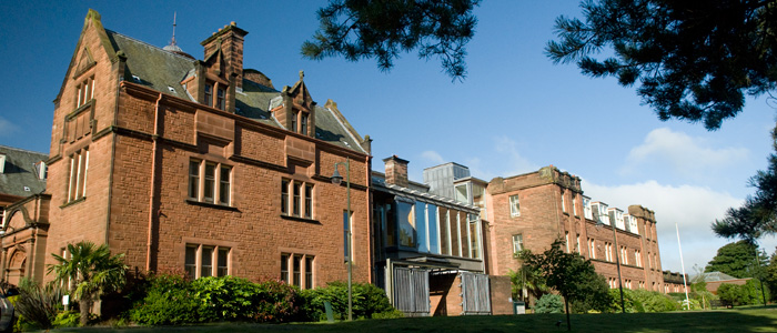 Main building at Dumfries campus, Rutherford McCowan building
