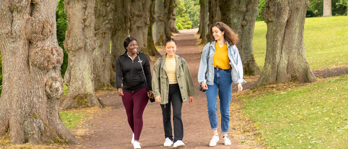 Students outside