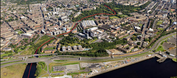 Image of the River Kelvin and University