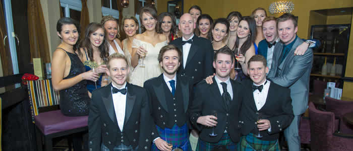Students at annual ball