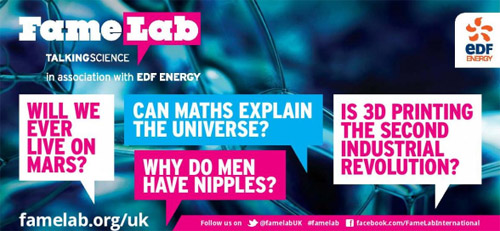 FameLab 2015 competition advert