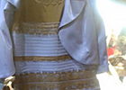 a blue and gold dress