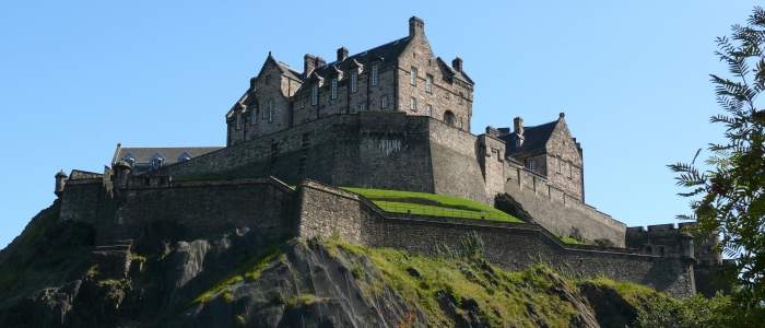 A view of Edinburgh Castle from Princes Street