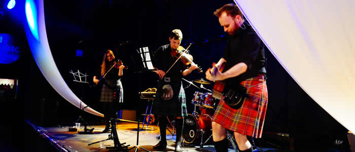 Kilted ceilidh band