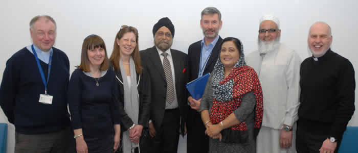 Participants in the opening of The Sanctuary were Rev S MacQuarrie, Rabbi K Briggs, Ms M Evans Ewing, Mr Nijjar, Rev B Robertson, Mrs R Kau Nijjar, Imam M Ishaq and Fr. R Campbell, 