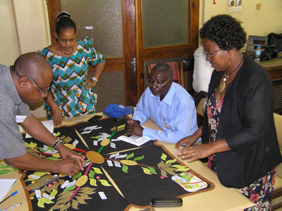 Ketso workshop in Tanzania 2015, credit: Tiziana Lembo