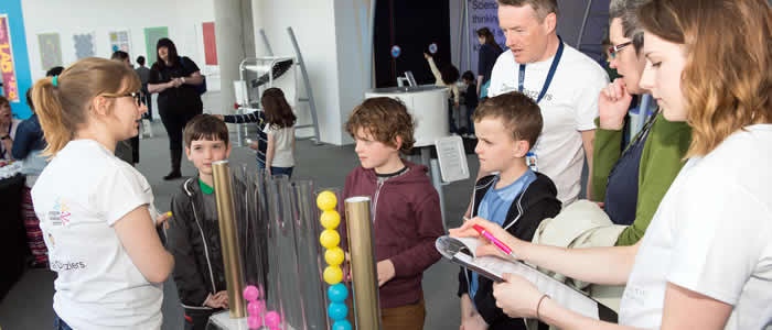 Children enjoy an experiment