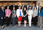 Jeremy Bagg, Head of Glasgow Dental School, pictured with representatives of the existing IMU partner dental schools 