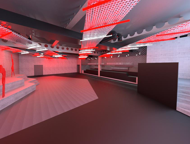 An impression of the new nightclub in the GUU