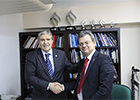 Professor Anton Muscatteli with Julio Cezar Durigan