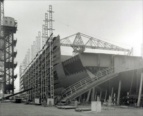 View of the opposite end of the construction yard looks ship-shape.