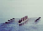 Boat racing down the River Clyde