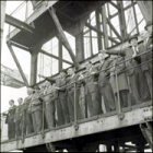 Cunard officials visiting the yard.