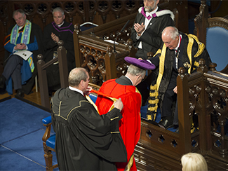 Mr Andrew Robertson - doffing the cap