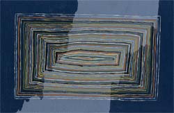 Rug design by Hélène Gallet, STOD/DES/0/133, c.1930s, gouache on paper, 31cm x 44 cm, courtesy of University of Glasgow Archive Services