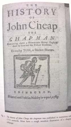 Cover of chapbook, The History of John Cheap, Edinburgh 1785