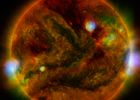 X-rays light up the surface of our Sun in a bouquet of colours in this new image containing data from NASA's Nuclear Spectroscopic Telescope Array, or NuSTAR. Image credit: NASA/JPL-Caltech/GSFC/JAXA
