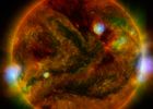 X-rays light up the surface of our Sun in a bouquet of colours in this new image containing data from NASA's Nuclear Spectroscopic Telescope Array, or NuSTAR. Image credit: NASA/JPL-Caltech/GSFC/JAXA
