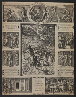 Neptune Calming the Tempest which Aeolus Raised against Aeneas' Fleet.