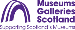 Museums Galleries Scotland logo.