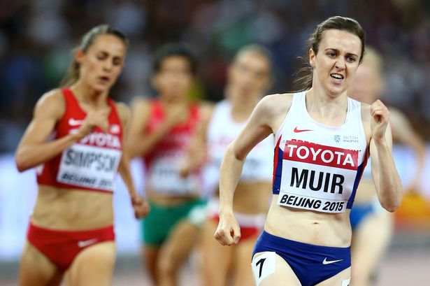 Laura Muir running in Beijing