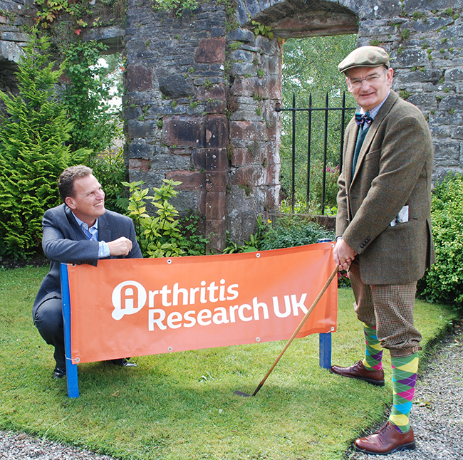 Best dressed at golf day:Prof Iain McInnes and Prof Paul Garside