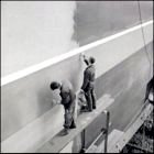 Two of the many painters who worked on the ship.
