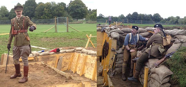 WW1 trenches in Pollock park