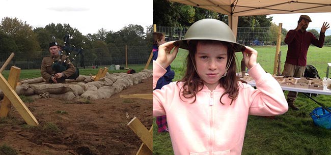 WW1 trenches in Pollock park