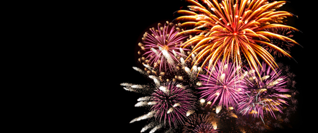 Photo of fireworks with black background
