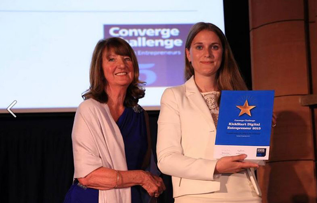 Suzanne picks up award at Converge Challenge