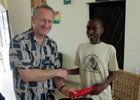 Image of Professor Phil Cotton in Rwanda