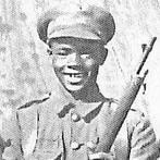 Image from the Empire Cafe WW1 event of a young West Indies soldier