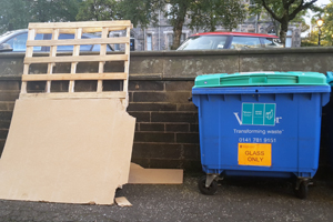Image of rubbish dumped near the Main Building