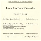 The new Cunarder toast list.