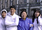 Visiting Korean students