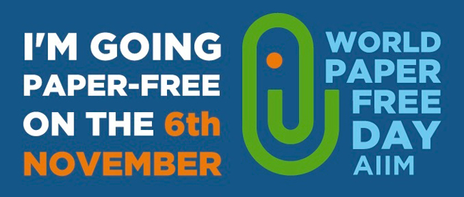 World Paper Free day banner