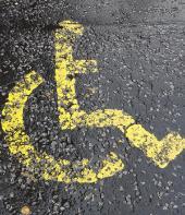 Image of a disabled parking bay