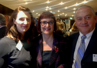 Image of Dr Jillian Gordon, Angela Constance MSP and Dr Paul Ferri