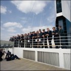 The QE2 Staff on a photo shoot.