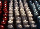 Image of candles in the University Chapel