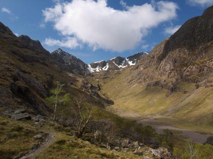 Scottish mountains landscape