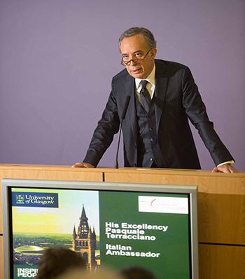 Italian Ambassador speaks at UofG 