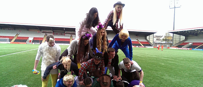 The human pyramid challenge