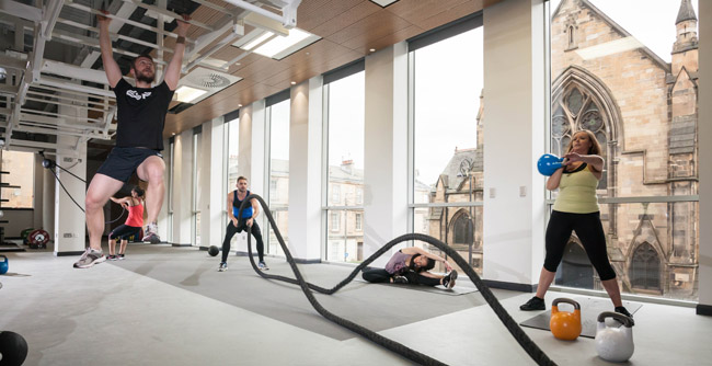 Image of training facilities at University of Glasgow Sport