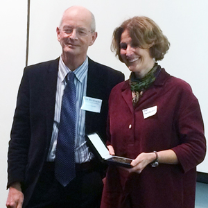 Image of Pat Monaghan being awarded ASAB medal
