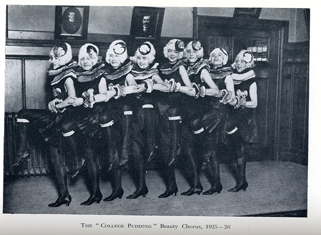Beauty Chorus from the first College Pudding 