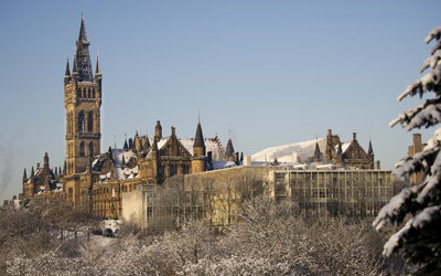 Image of the University in the snow